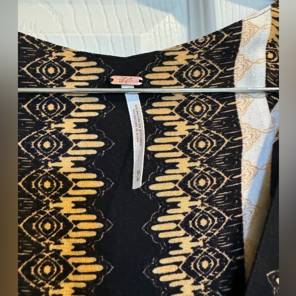 Free People three-quarter sleeve blouse